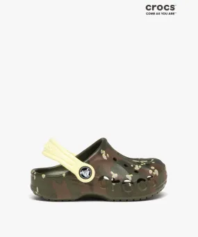 Sabots souples garçon imprimés - Crocs kaki